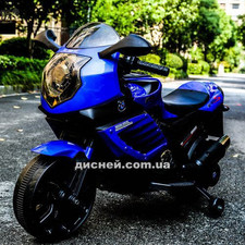 Детский мотоцикл M 3578 EL-4, мягкое сиденье, синий